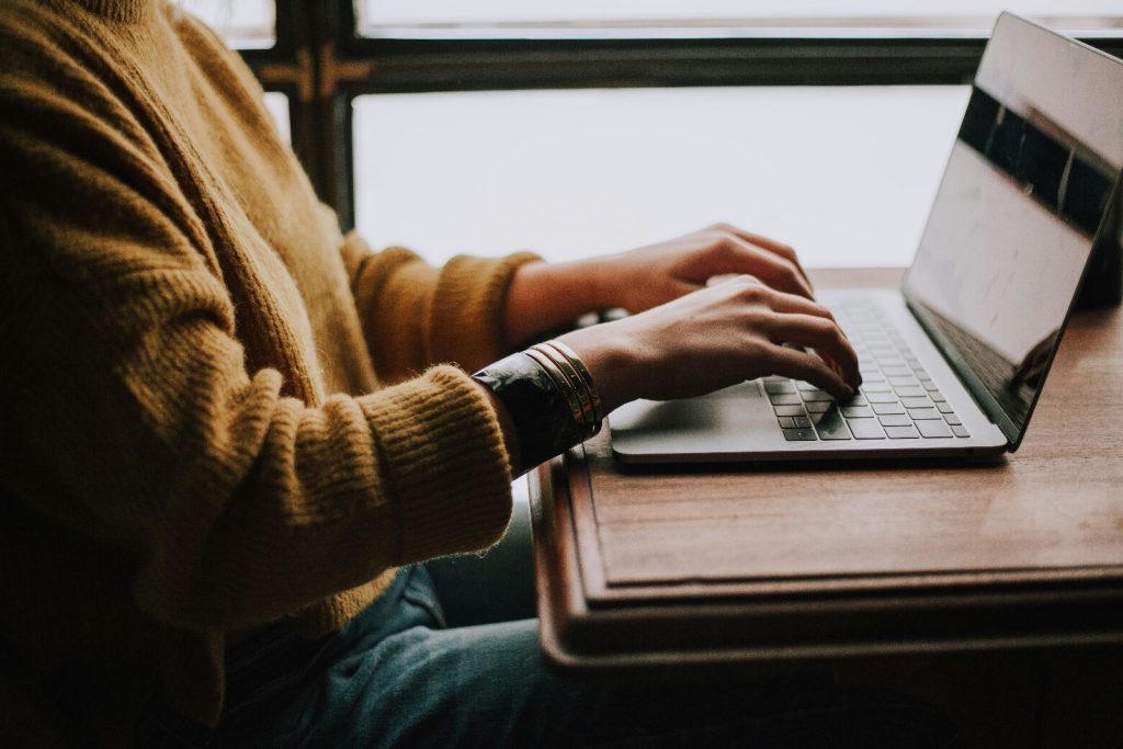 Student studying online for a micro-credential course